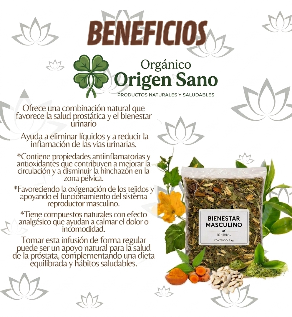 Bienestar Masculino +40 (Mezcla Herbal Natural)